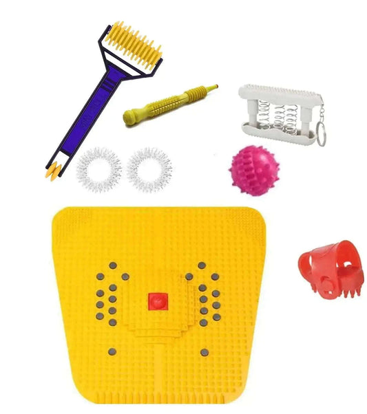 Acupressure Kit Combo with wooden accessories thumb Sujok ball and ring