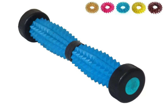 Acupressure Magnetic Therapy Foot Massager Roller with 5 Sujok Rings