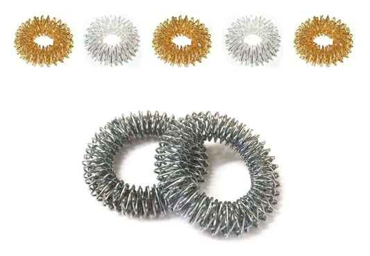 Acupressure Massage Bracelets and Sujok Rings Set by StellerGear