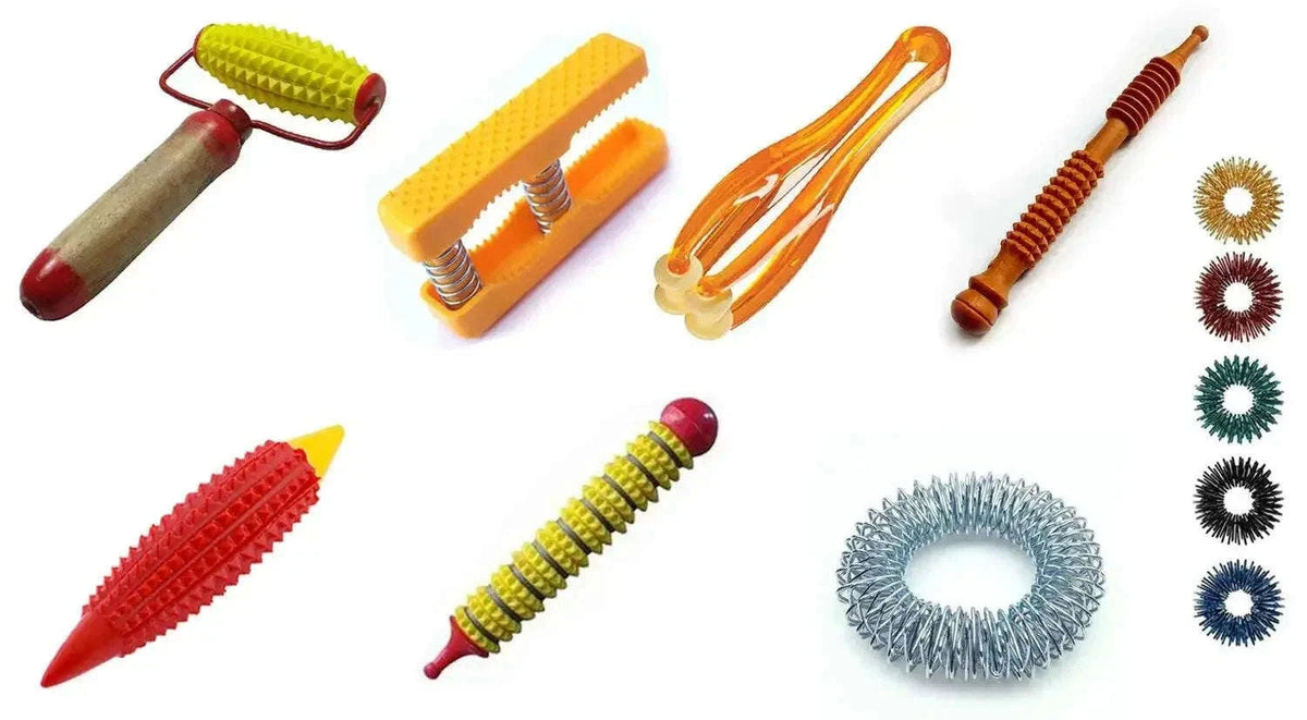 Acupressure Massage Kit with Body Hand Roller and Sujok Rings