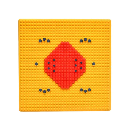 Acupressure mat with copper nodules designed for wellness and relaxation