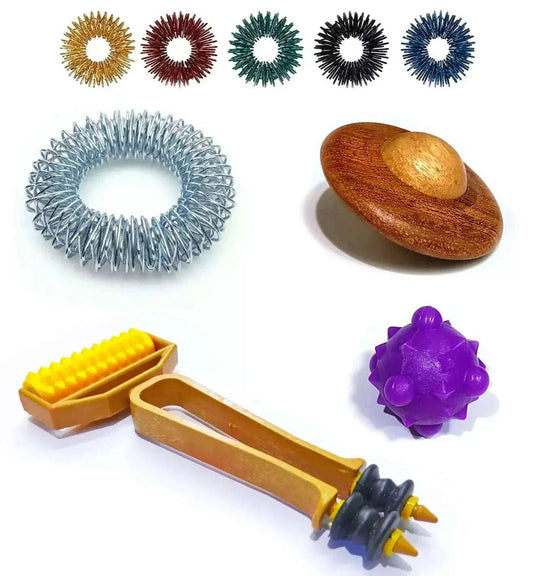 Acupressure Sujok Massage Ring - 2-in-1 Roller Massager by StellerGear