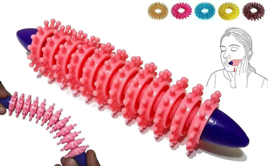 Acupressure Therapy Power Points Face Roll for Facelift 5 Free Sujok Rings - StellerGear