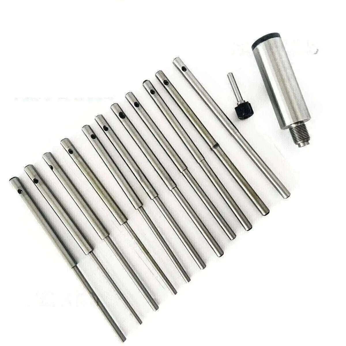 Black & Decker valve seat grinding set with 11 steel pilots and holder for precision grinding