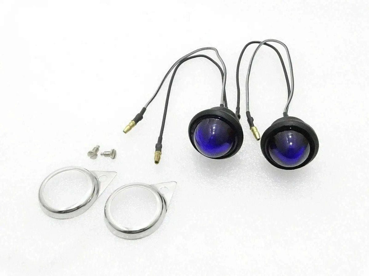 Blue Pilot Lights Pair for Royal Enfield - StellerGear