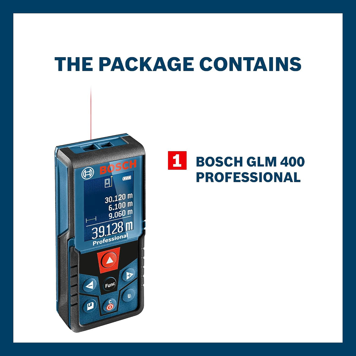 BOSCH GLM 400 Laser Distance Meter 40m Range Digital Measuring Tool StellerGear