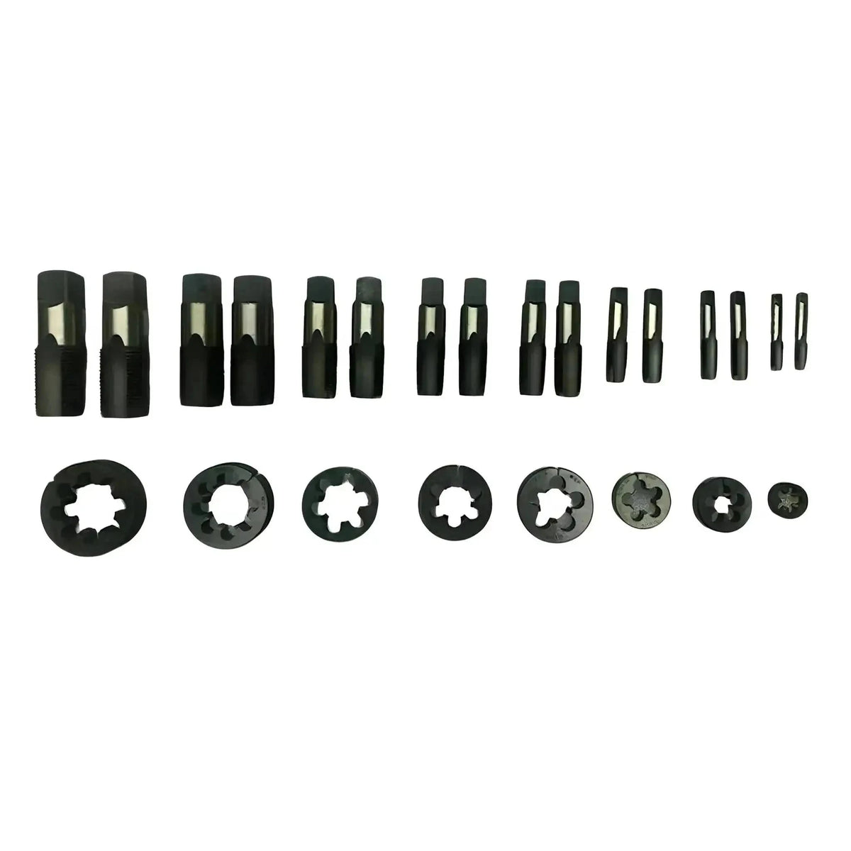 British Standard Pipe Tap & Die Set 1/8" to 1" BSP - Durable HSS