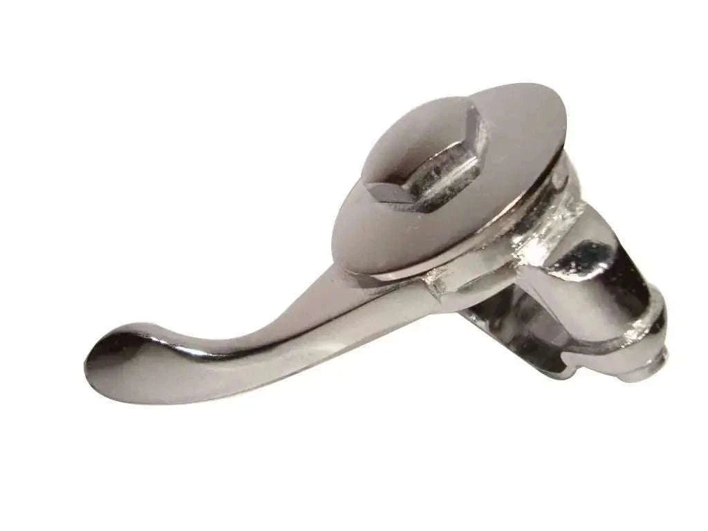 Chromed left-hand air lever with handle and mounting base