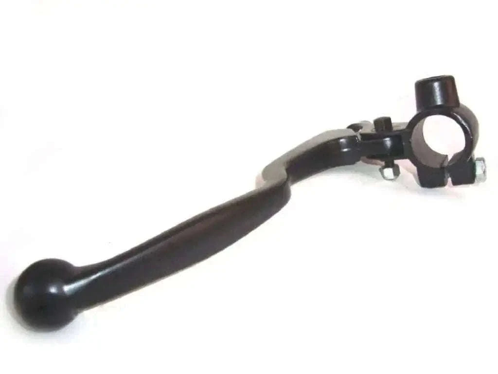 Clutch lever assembly with black lever and metal mounting bracket