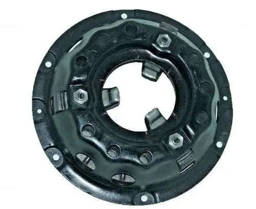 Clutch pressure plate assembly circular metal disc with mounting bolts