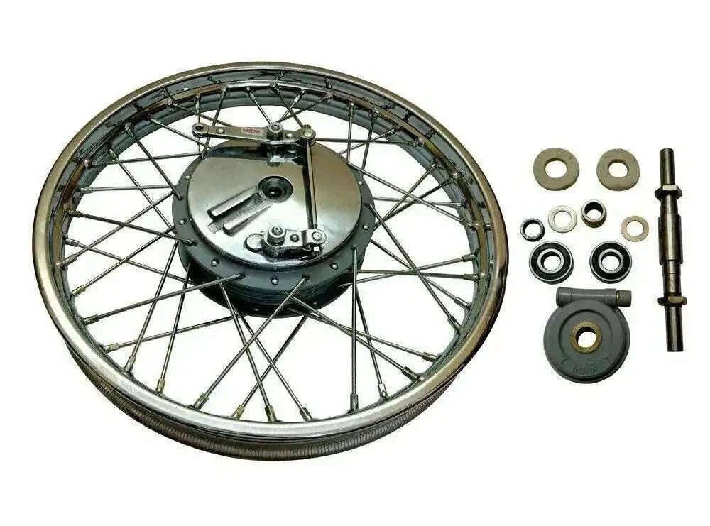 Complete 19" Front Wheel Rim 40 Holes With Drum Plate For Royal Enfield - StellerGear