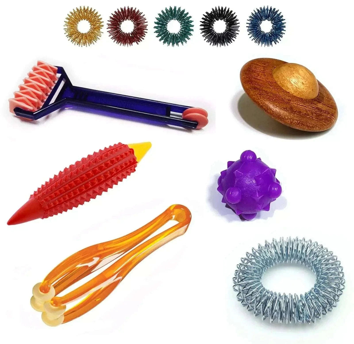 Complete Acupressure Kit with Sujok Ring and Massagers