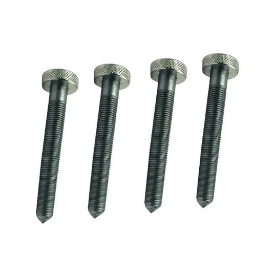 Valve seat grinder dresser screws, textured hex heads and threaded shafts