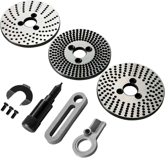 Dividing Plate Set 4"/100MM Indexing Head Rotary Table 3 x Index Plates - StellerGear