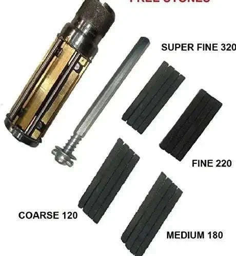 Cylinder honing tool with four abrasive stone sets for 45–65 mm cylinders