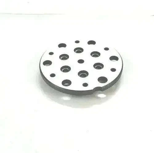Ford Hydraulic lift pump plate Conn-852-A, silver metal with mounting holes