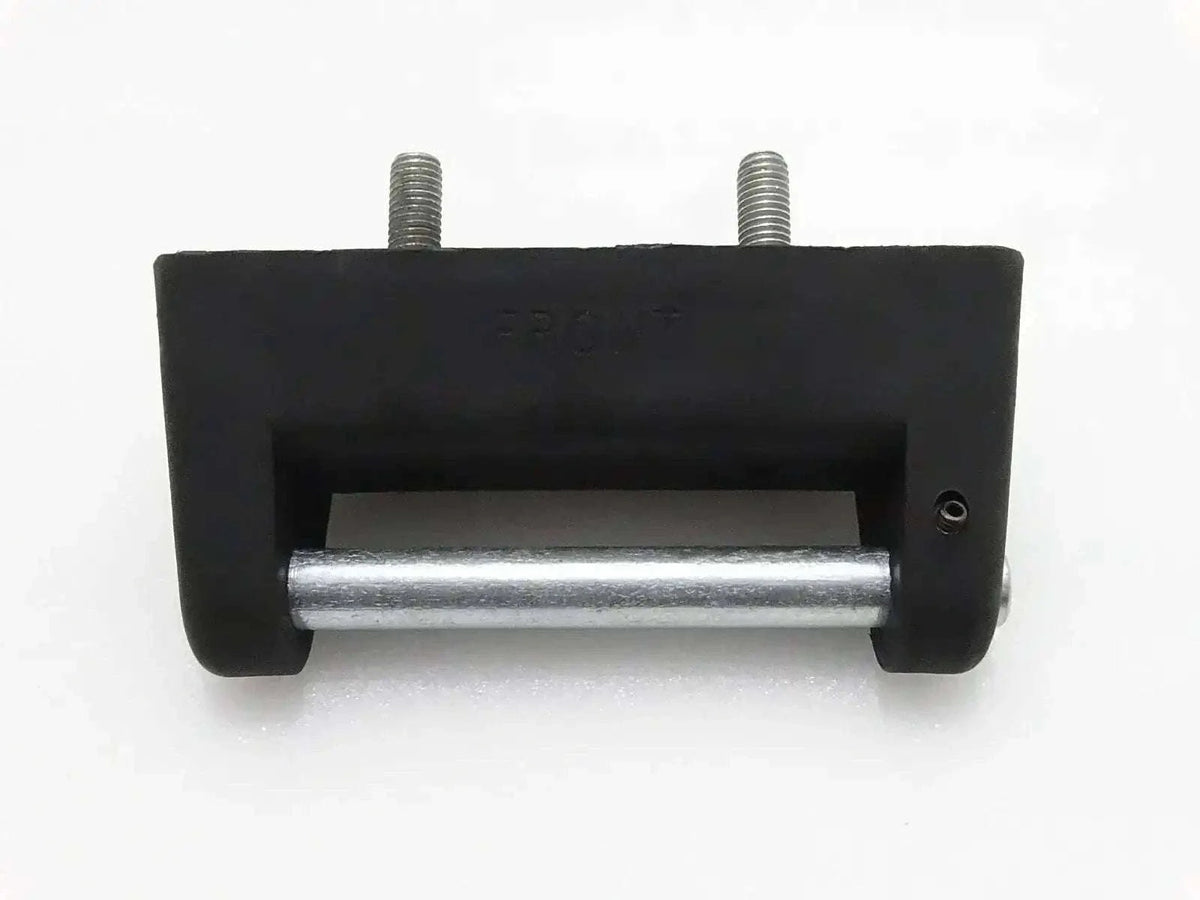 JCB hinge block assembly replacement, durable steel with rubber for machinery support