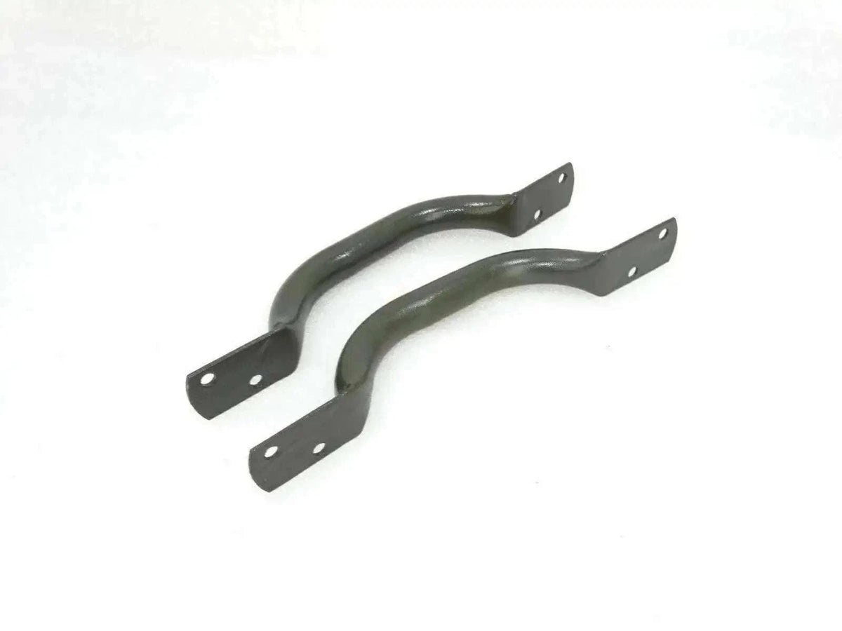 Green front side panel handles for Jeep Willys with mounting holes