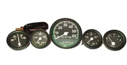 Jeep Willys Speedometer Gauges Kit 12v for 1946-66 models