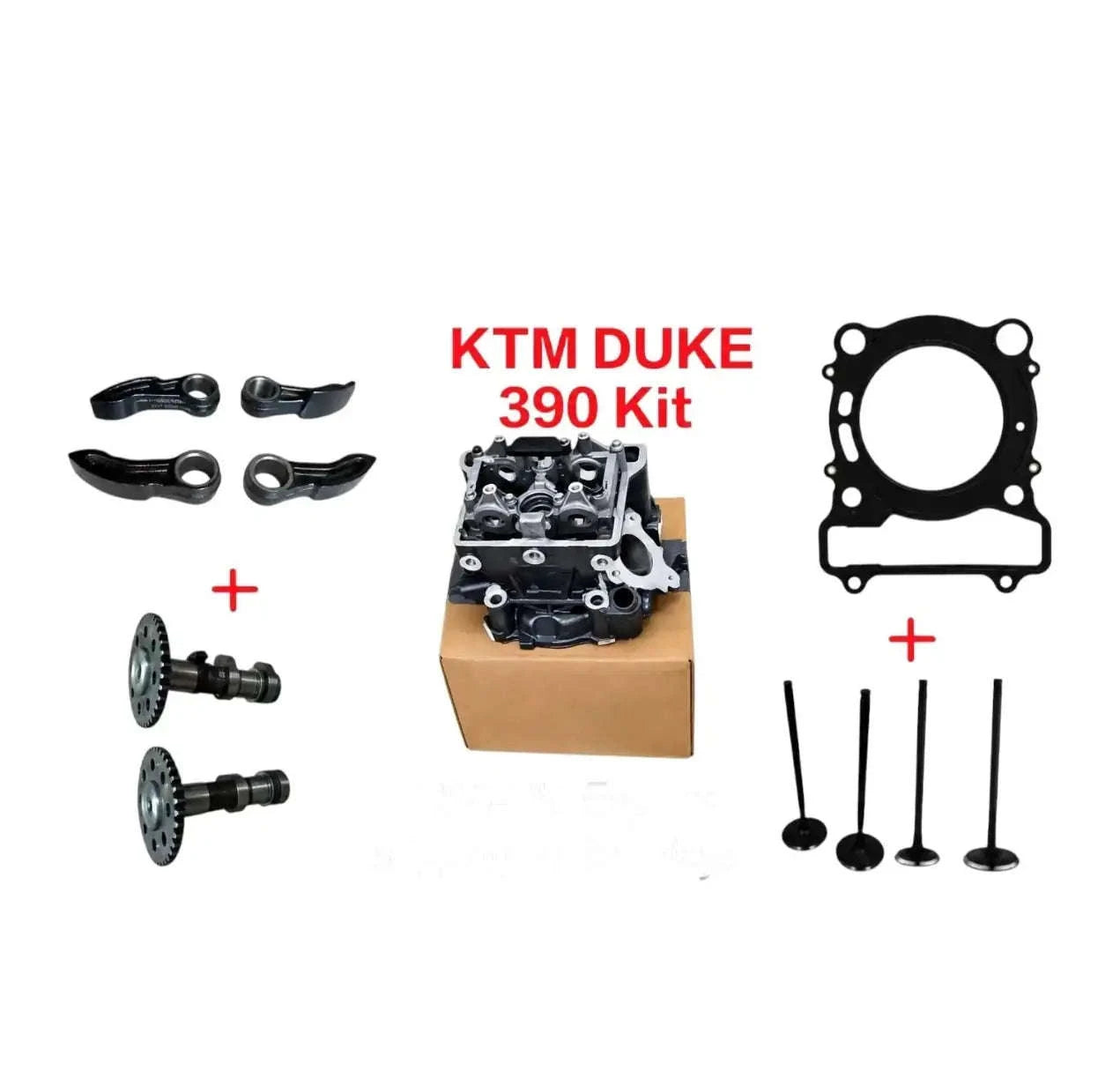 Fit For KTM Duke RC 390 Complete Cylinder Head, Gasket, Rocker Arm & CamShafts StellerGear