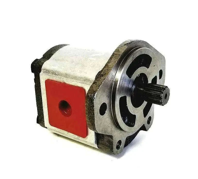 Hydraulic pump for Mahindra tractor, red side label, front circular port plate