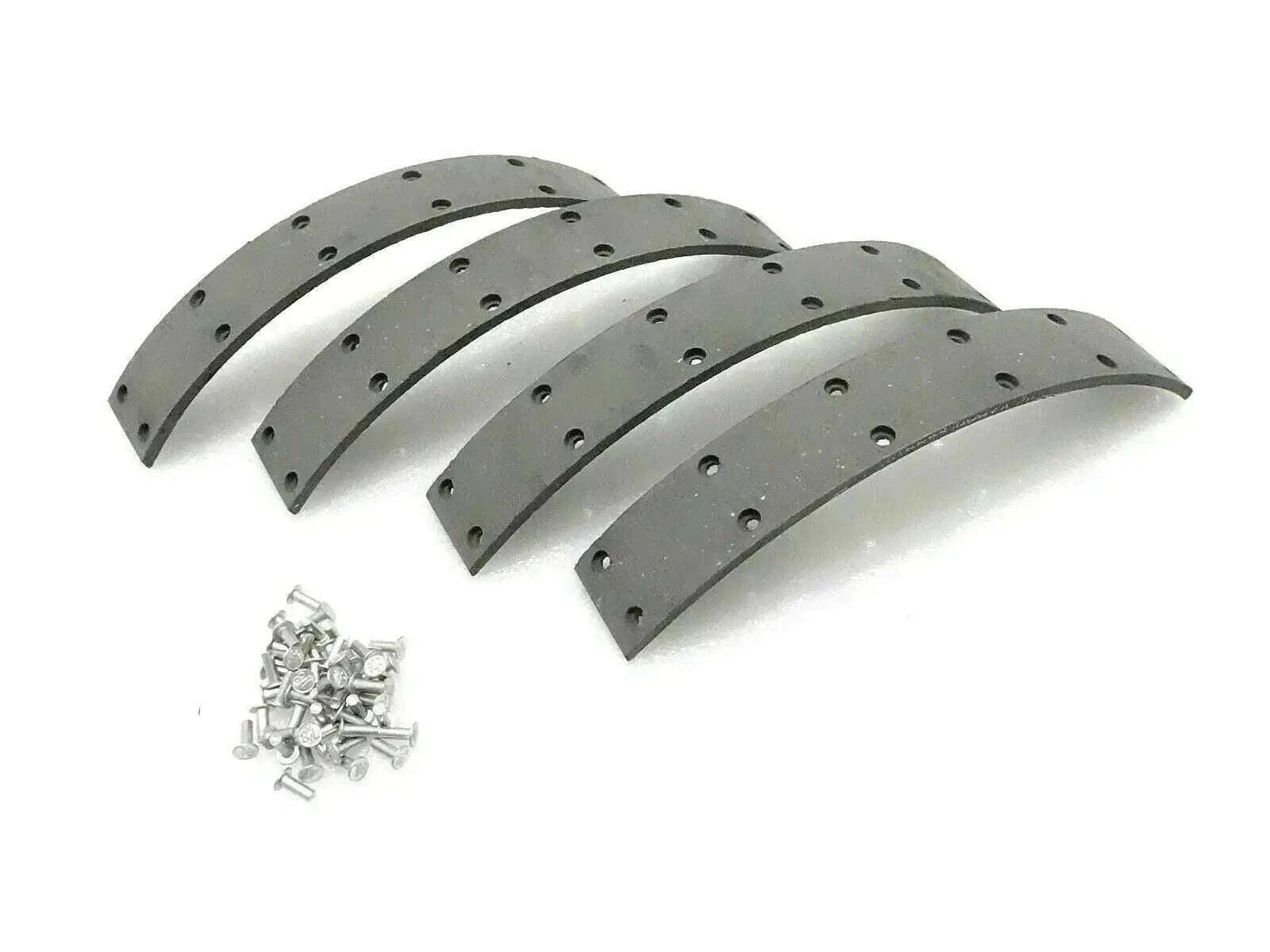 Rubberized brake lining segments with rivets for Massey Ferguson 1035