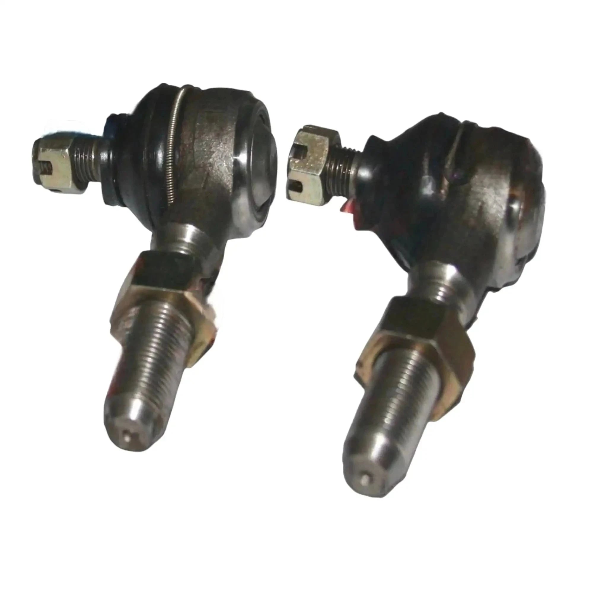 Steering tie rod end set, rubber boots with threaded rods and ball joints