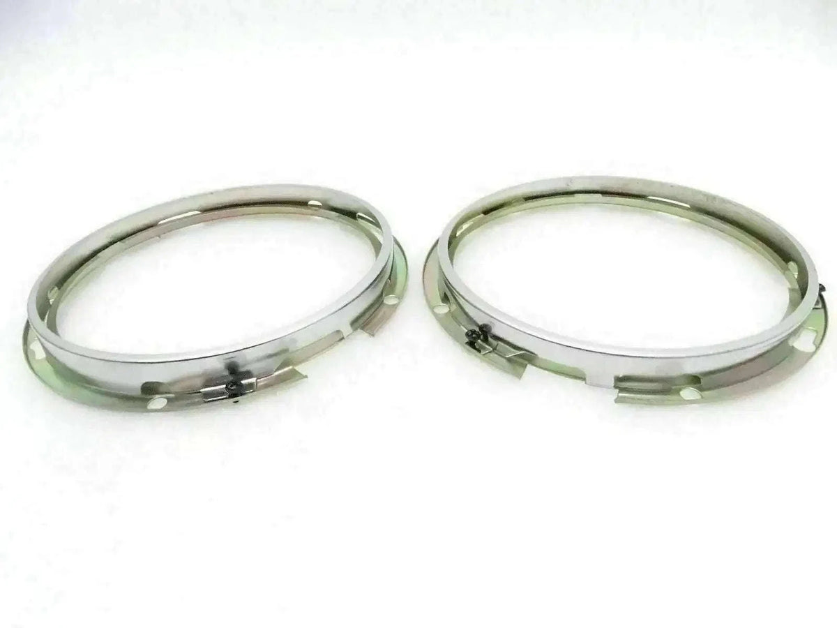 Willys Jeep 7-inch headlight inner bezel retaining rim pair