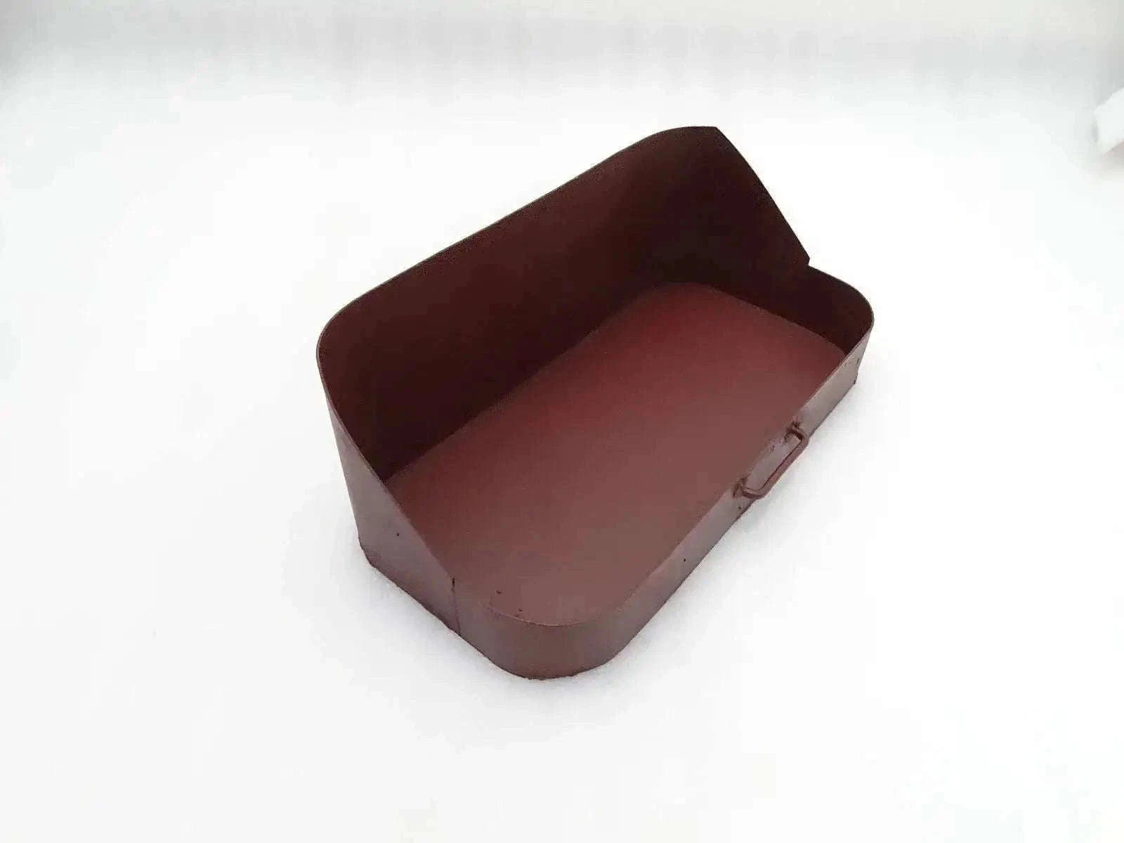 Rectangular support base cover, dark red, smooth molded surface