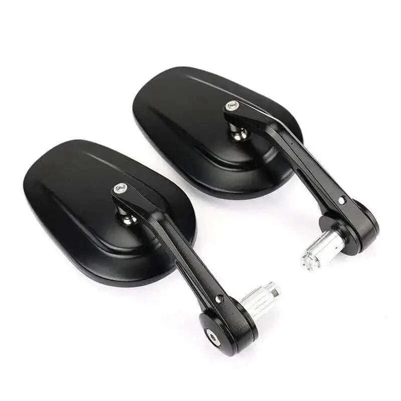 Fits 1Pair Universal Handlebar Round Rearview Side Mirrors For 7/8"Bar End Motorcycle - StellerGear