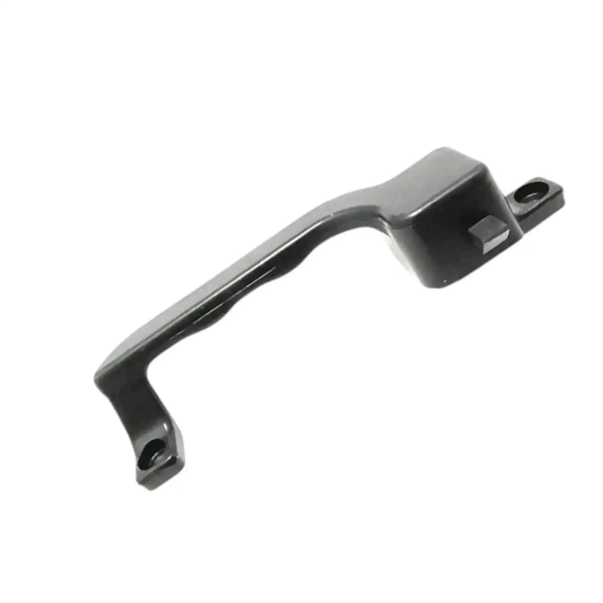 Rear window latch handle, dark gray with mounting brackets
