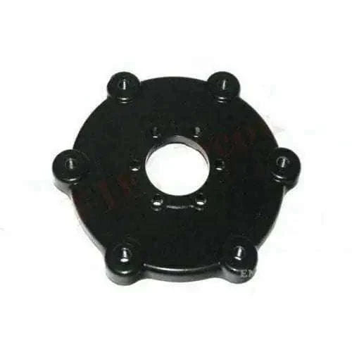 Fits Royal Enfield Black Powder Coated Front Brake Adaptor Plate Disc Mod - StellerGear