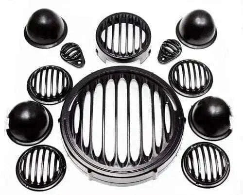 Fits Royal Enfield Classic Reborn 350cc HEADLIGHT, TAIL LAMP, TRAFFICATOR Grill - StellerGear