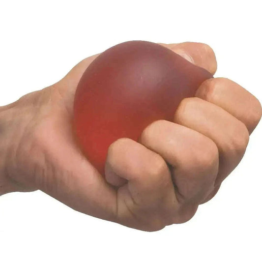 Flamingo gel exercise ball in red color, ideal for workouts