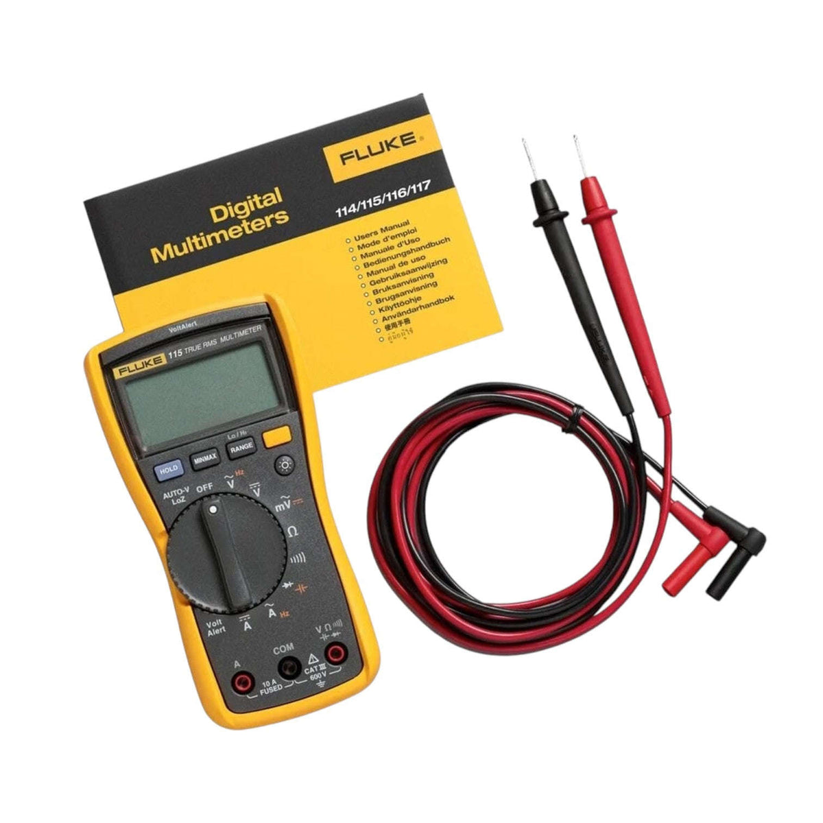 Fluke 115 True Rms Digital Multimeter, Battery Powered StellerGear