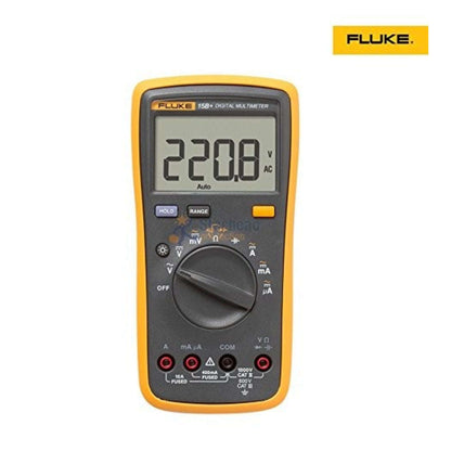 Fluke 15B+ Digital Multimeter 4000 Counts High Voltage Capability LCD Display StellerGear