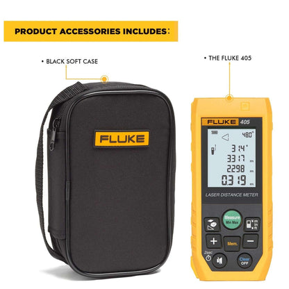 Fluke 405 50mtr Digital Laser Distance Meter Tape with Free Carry Case StellerGear