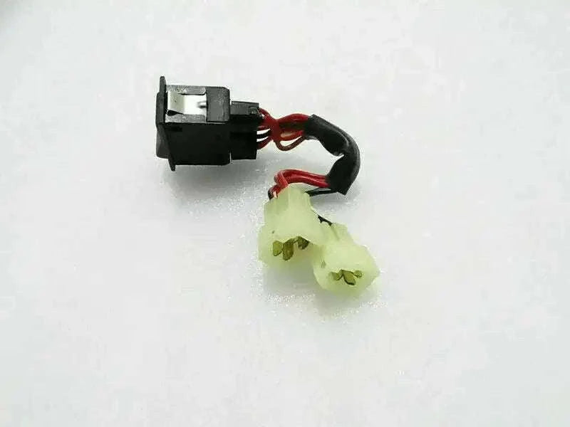 Hazard switch for Mahindra tractor with black housing and red/black wires