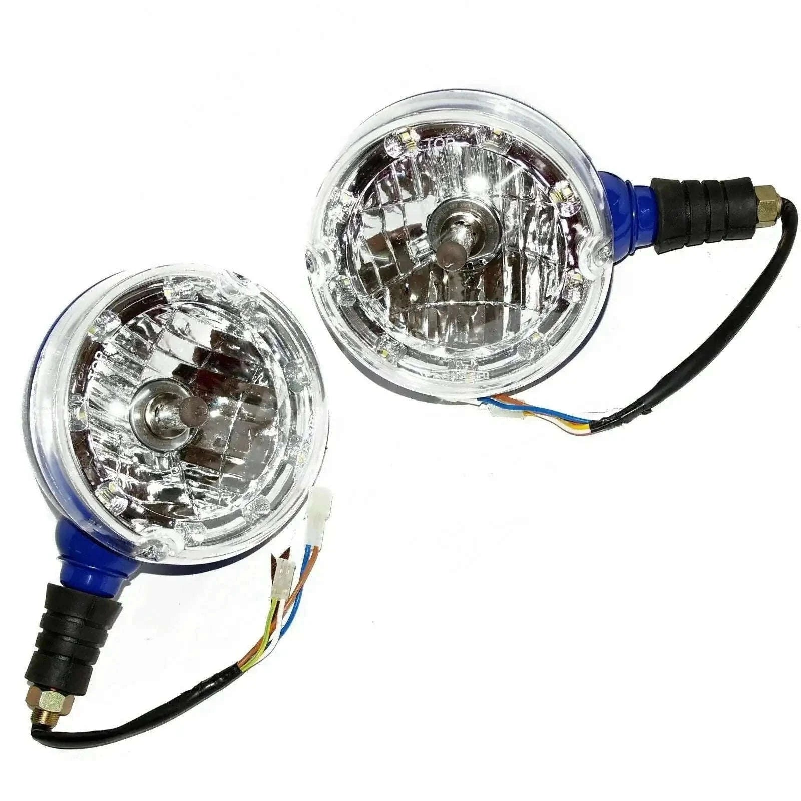 Headlamp assembly with LED ring for Massey Ferguson and Mahindra vehicles