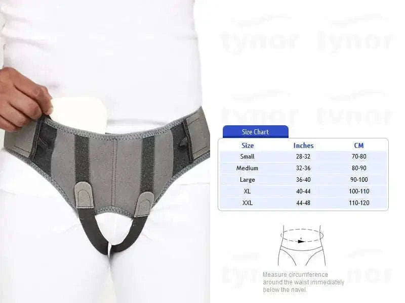 Inguinal hernia support belt for comfort and relief under clothing