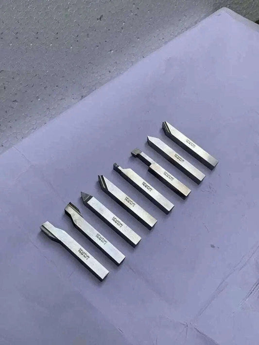 HSS M2 Lathe Tool Set - 8 Piece Square Shank - StellerGear