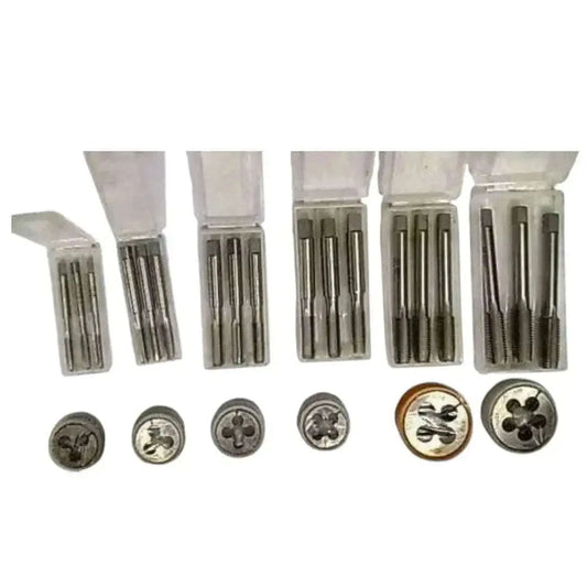 HSS Tap Die Set BSF 3/6" to 1/2"-6 Sizes - British Standard Fine