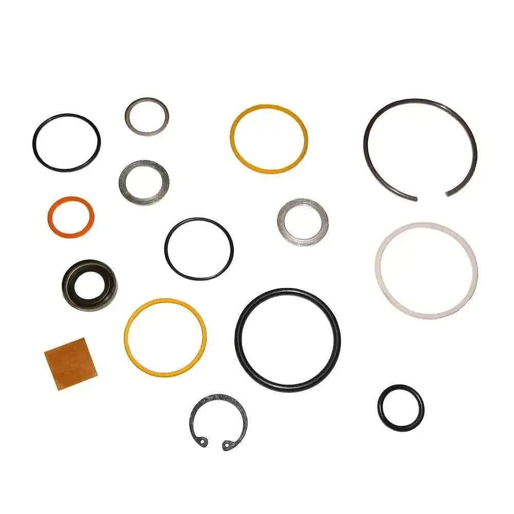 Hydraulic seal kit for Ford New Holland with rubber O-rings and metal snap rings