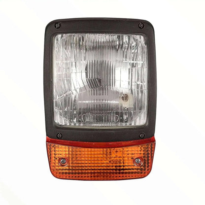 JCB Headlight with Indicator – Amber/Clear Lens 12V (Replacement Part 700/38400) Pair - StellerGear