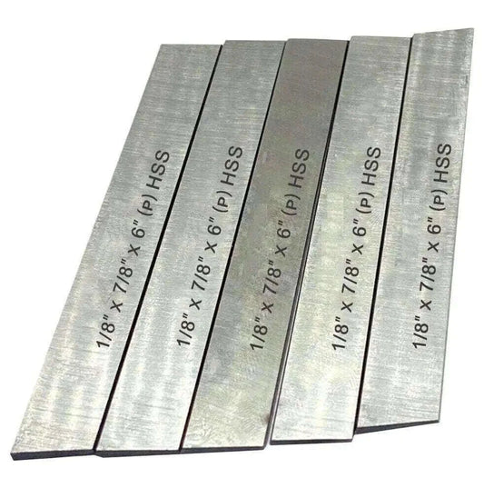 Lathe Cut Off Tool Blade Set - 5 Piece HSS M2 Grade by StellerGear
