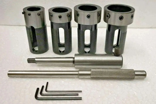 Lathe Tailstock Die Holder Set of 4 - MT1 Shank
