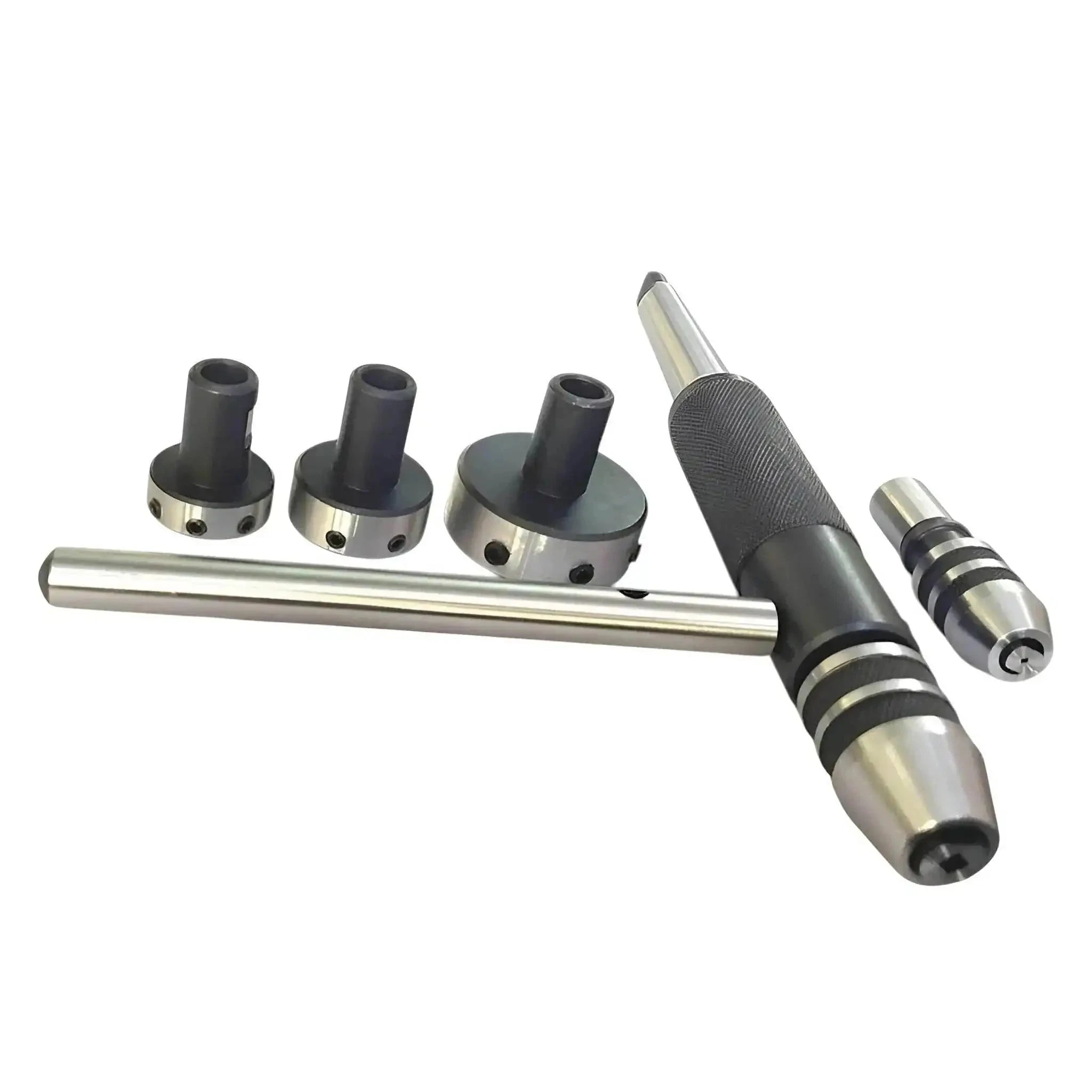 Lathe Tailstock Tap Die Holder Kit MT3 Shank Threading Tapping Set Wooden Box - StellerGear