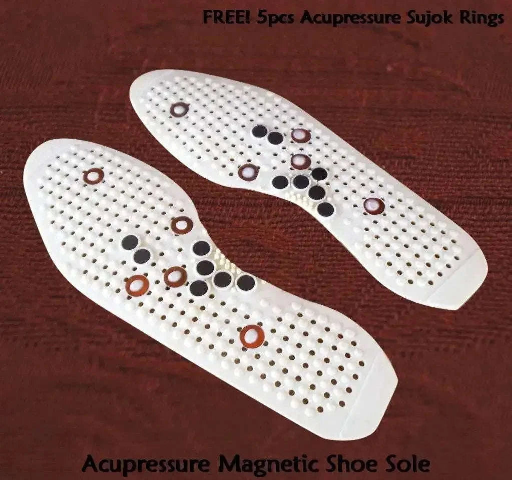Magnetic Acupressure Reflexology Shoe Insoles with Free Rings - StellerGear