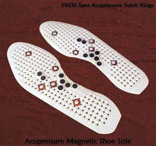 Magnetic Acupressure Reflexology Shoe Insoles with Free Rings - StellerGear