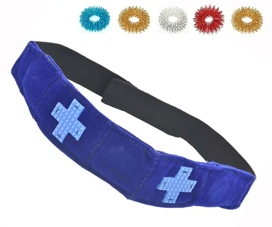 Magnetic Pyramid Acupressure Multi Energy Head Belt for migraine relief.